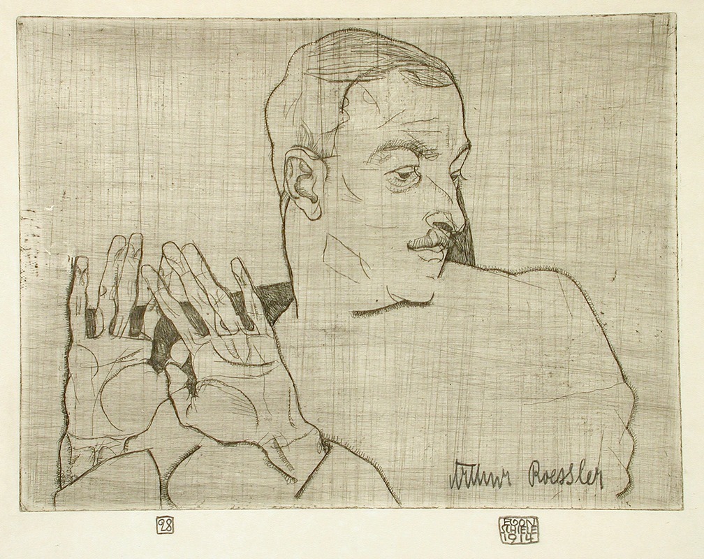 Portrait of Arthur Roessler — Эгон Шиле