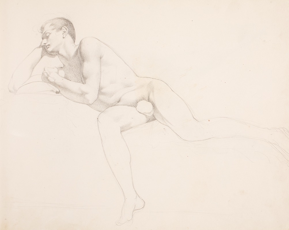 Sketchbook drawings pl6 by Эразм фон Энгерт, 1825 — digital art print download