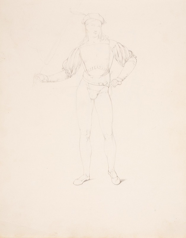 Sketchbook drawings pl8 by Эразм фон Энгерт, 1825 — digital art print download