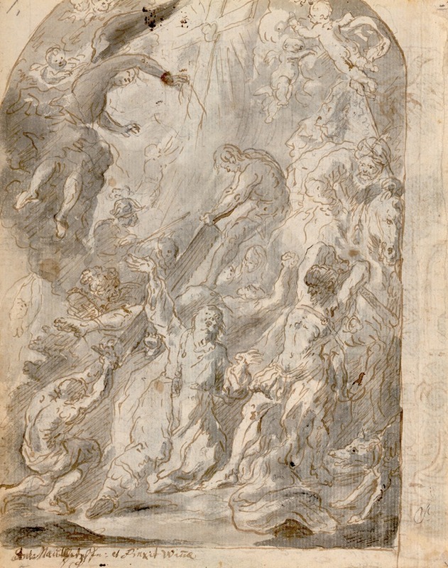 Martyrium des heiligen Judas Thaddäus by Franz Xaver Wagenschön, 1760-1770 — digital art print download