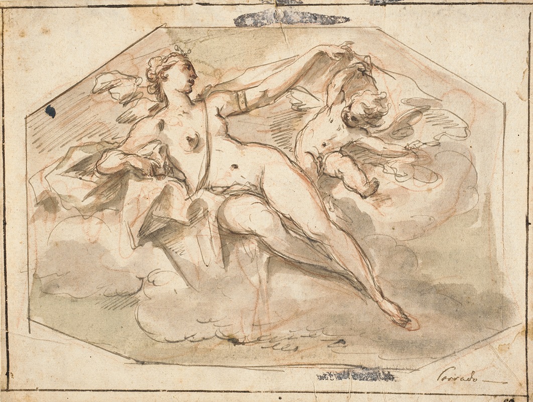 Venus and Cupid by Gaspare Diziani — digital art print download
