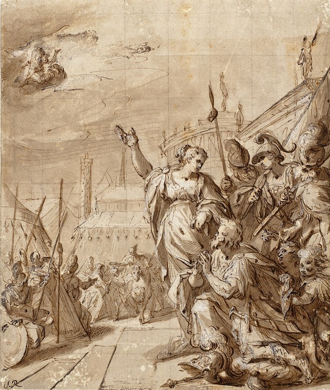 Augustus and the Tiburtine Sibyl — Hans von Aachen
