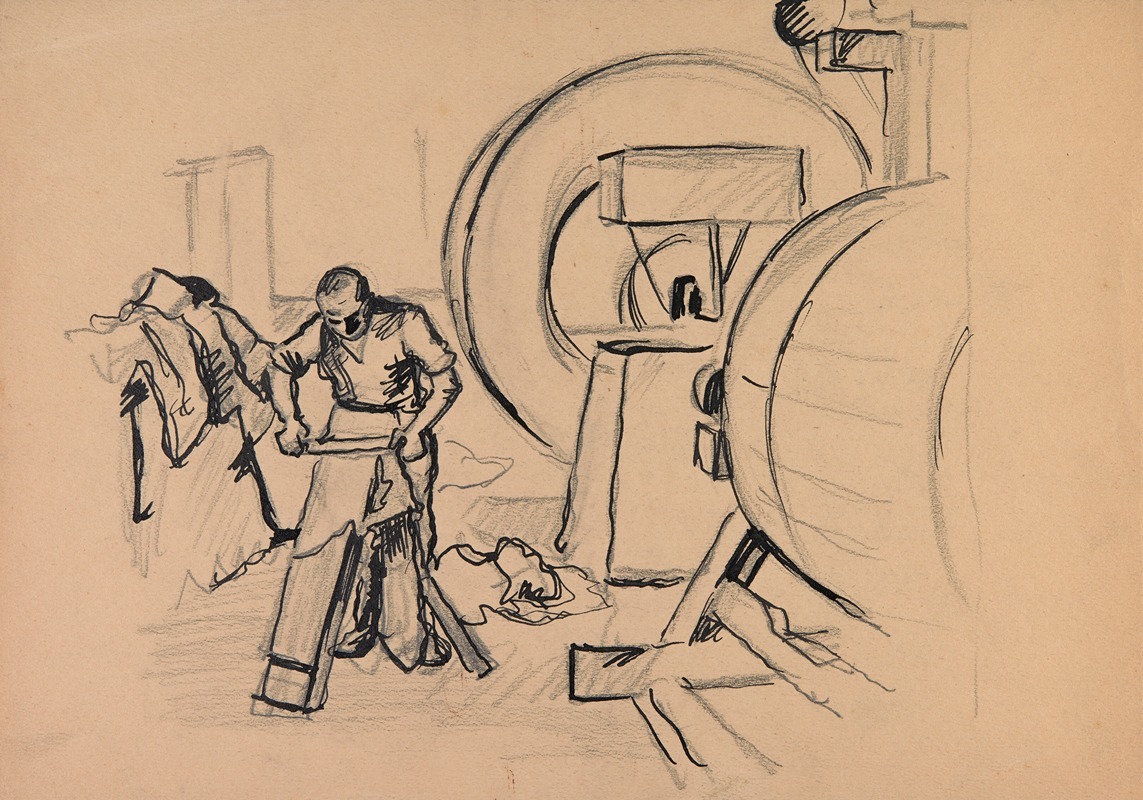 Garbarz przy pracy by Иван Иванец, 1915-1938 — digital art print download