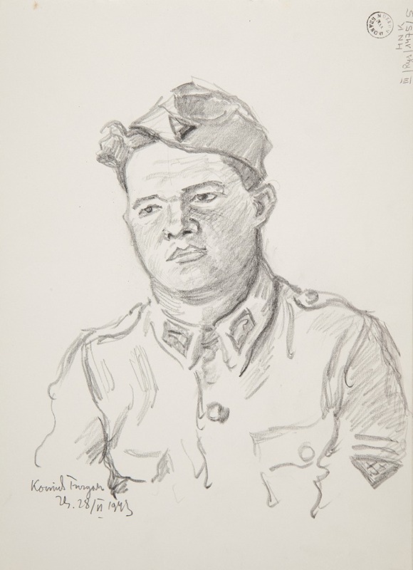 portret żołnierza. by Иван Иванец, 1943 — digital art print download