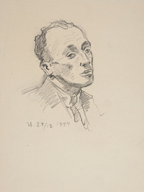 Studium popiersia mężczyzny — Ivan Ivanec