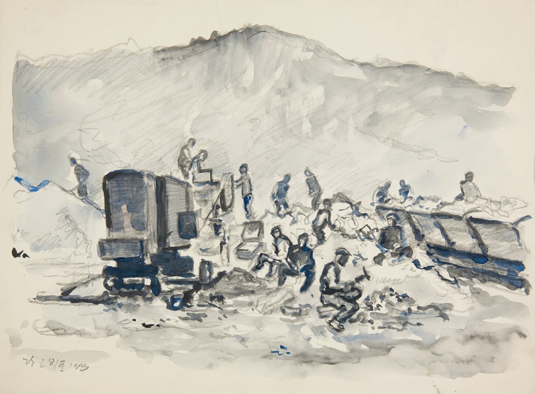 W kamieniołomie by Иван Иванец, 1943 — digital art print download