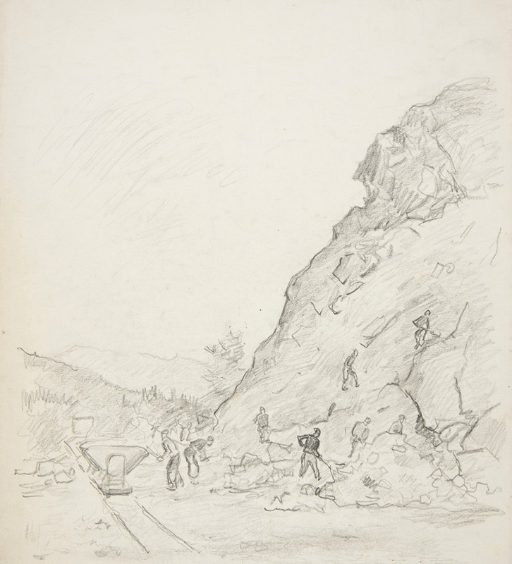 W kamieniołomie by Иван Иванец, 1943 — digital art print download