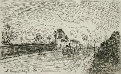 Sortie de la Maison Cochin by Иоганн Бартольд Йонгкинд, 1878 — digital art print download