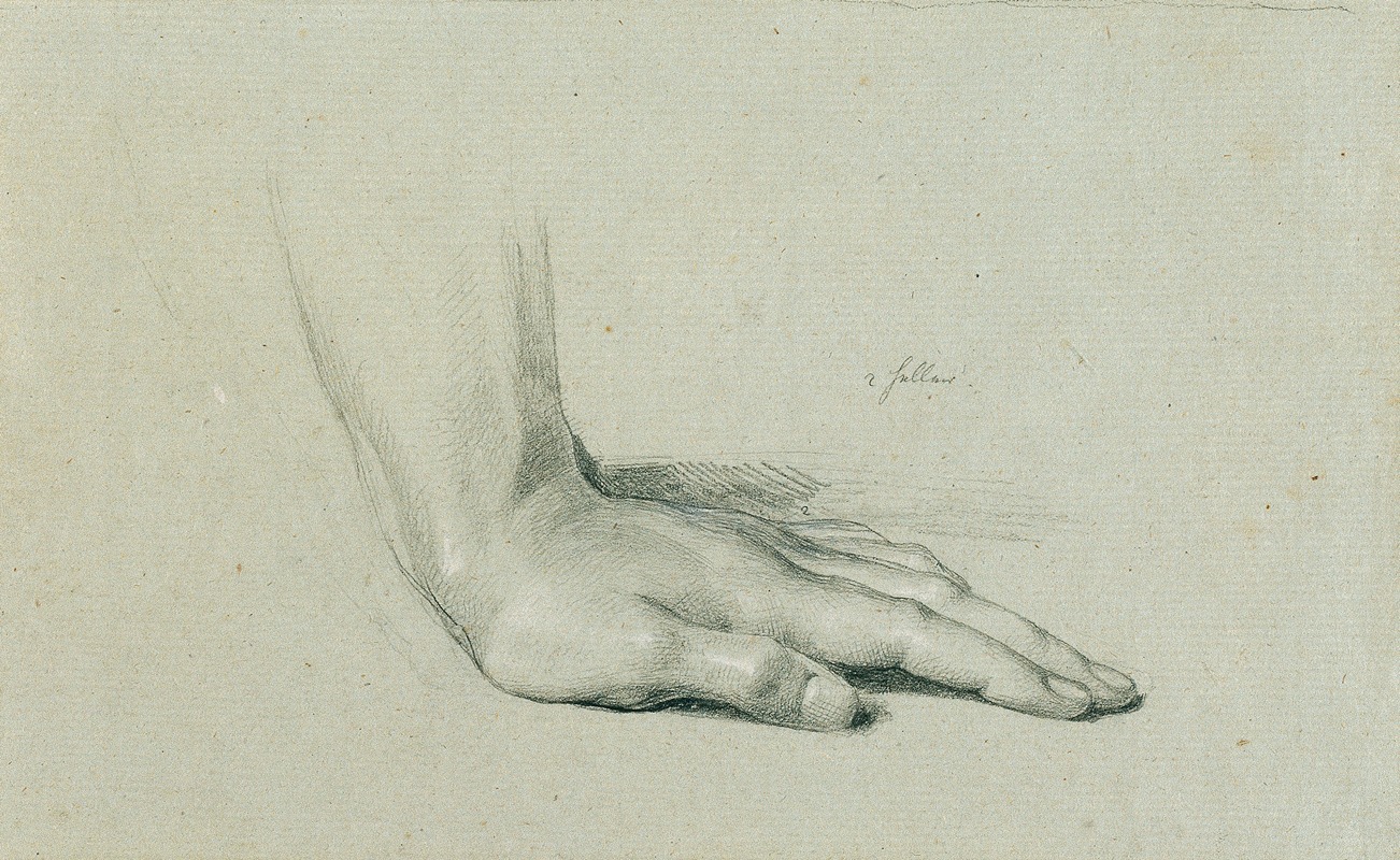Handstudie zu 'Arindal und Daura' by Иоганн Петер Крафт, 1820-1855 — digital art print download
