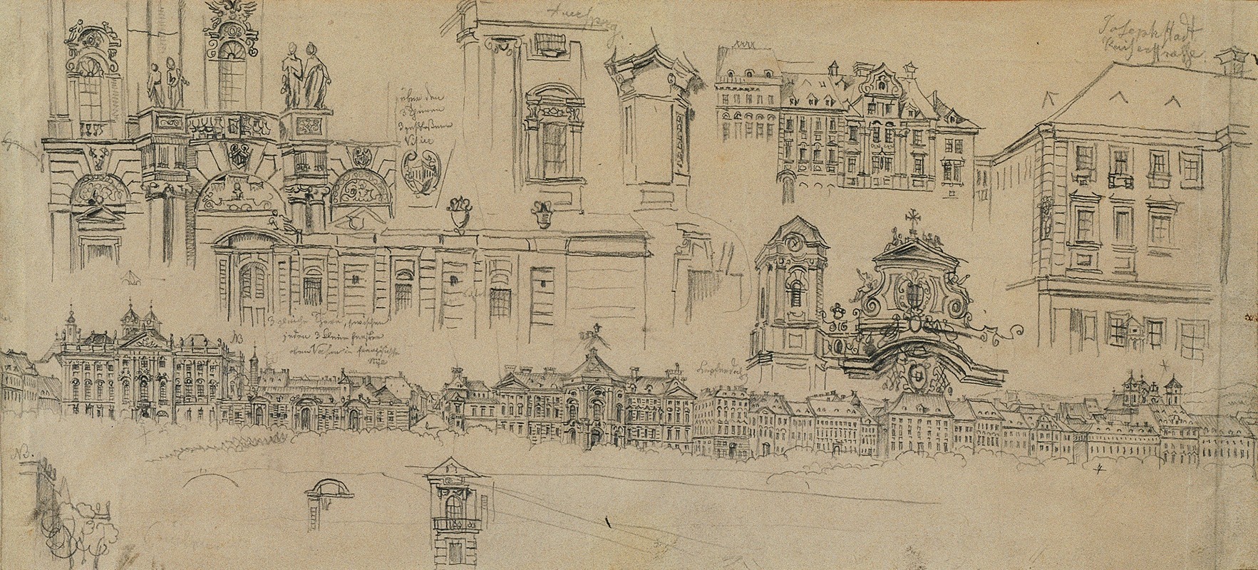 Panorama Josefstadt by Иоганн Петер Крафт — digital art print download