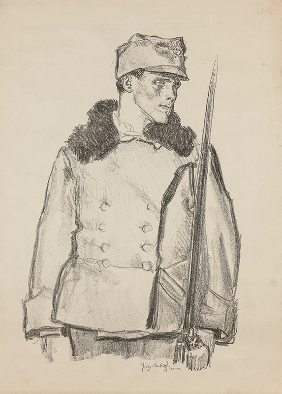 Portrait Study of a Legionnaire — Józef Mehoffer