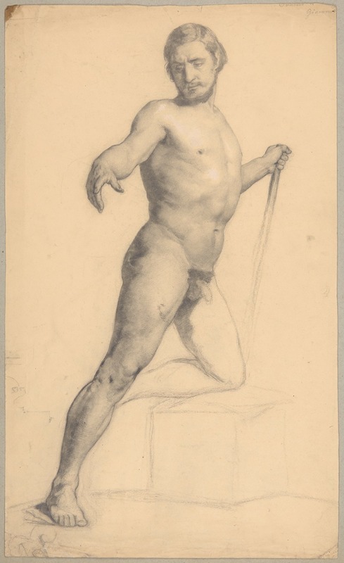 Study of a nude male — Józef Simmler