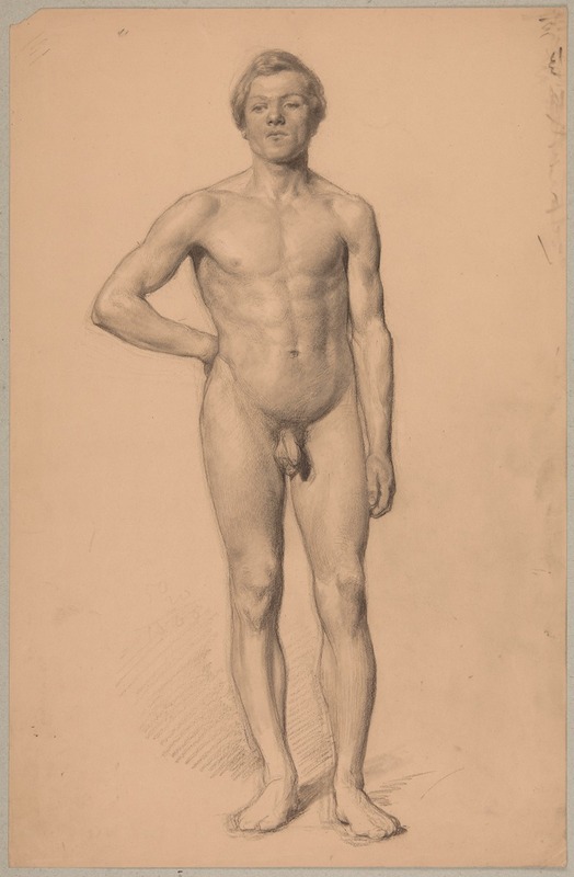 Study of a nude male — Józef Simmler
