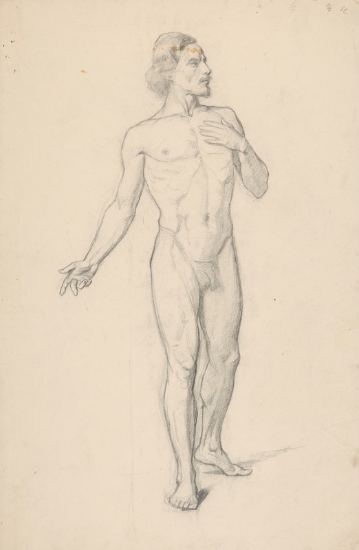 Study of a nude male — Józef Simmler