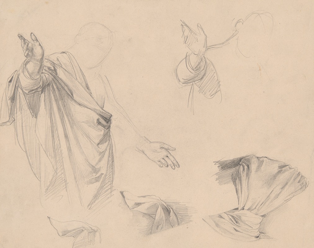Study of figures in togas by Юзеф Симмлер, 1866-1867 — digital art print download
