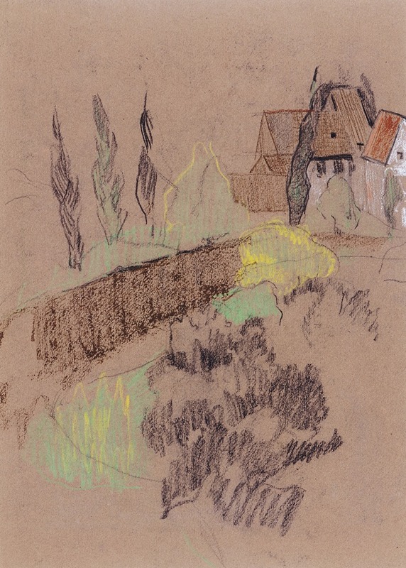 Landscape with Houses by Поль Серюзье — digital art print download