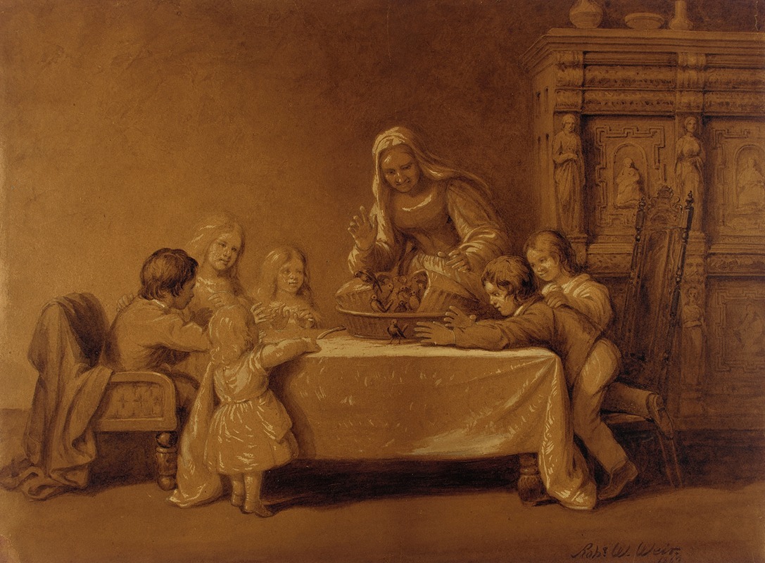 Family Group by Роберт Уолтер Уир, 1863 — digital art print download