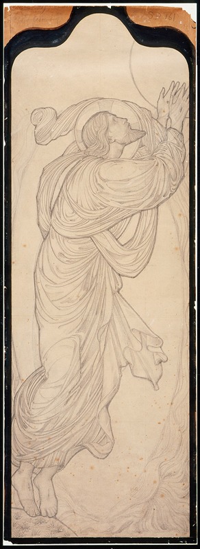 Study of Christ for 'The Ascension' — Sir Edward Coley Burne-Jones