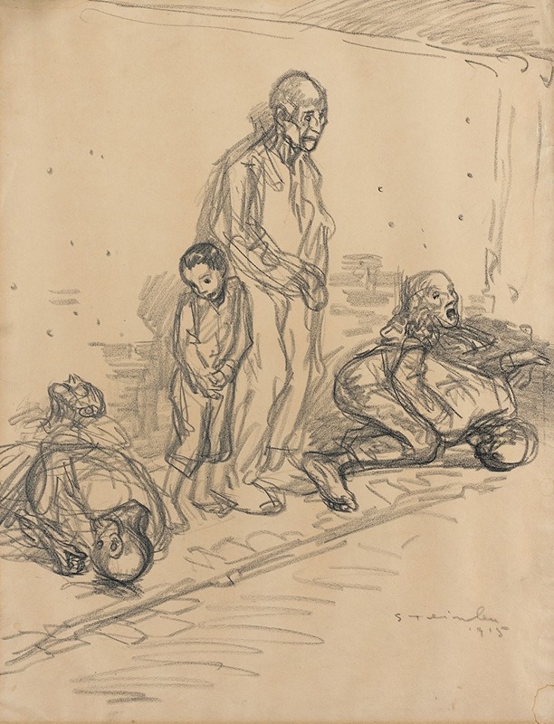 The Hostages by Теофиль Александр Стенлен, 1915 — digital art print download