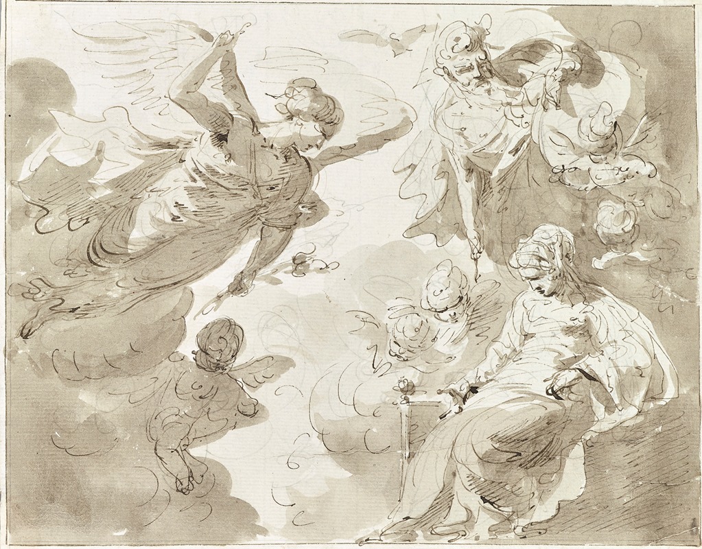 Biblische Szene by Аноним, 1730-1760 — digital art print download