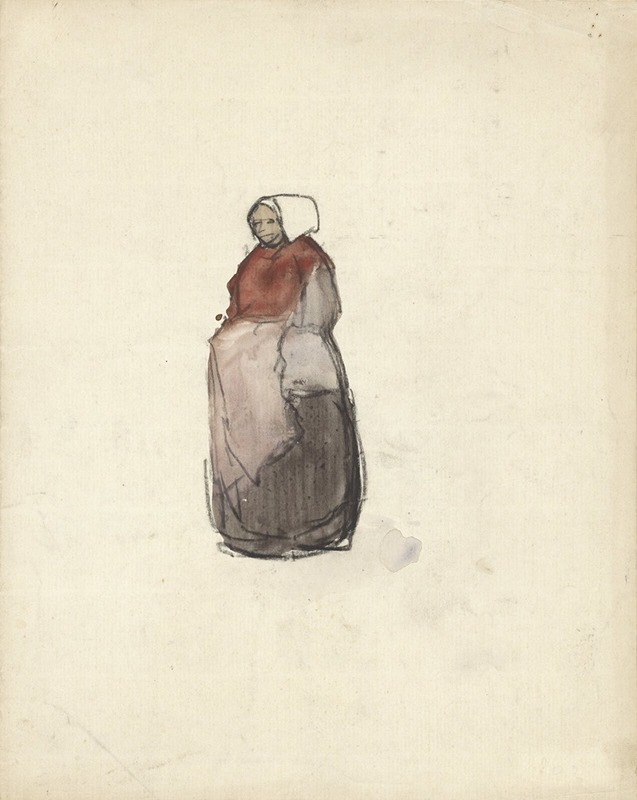 Staande boerin by Adolf le Comte, 1860 - 1921 — digital art print download