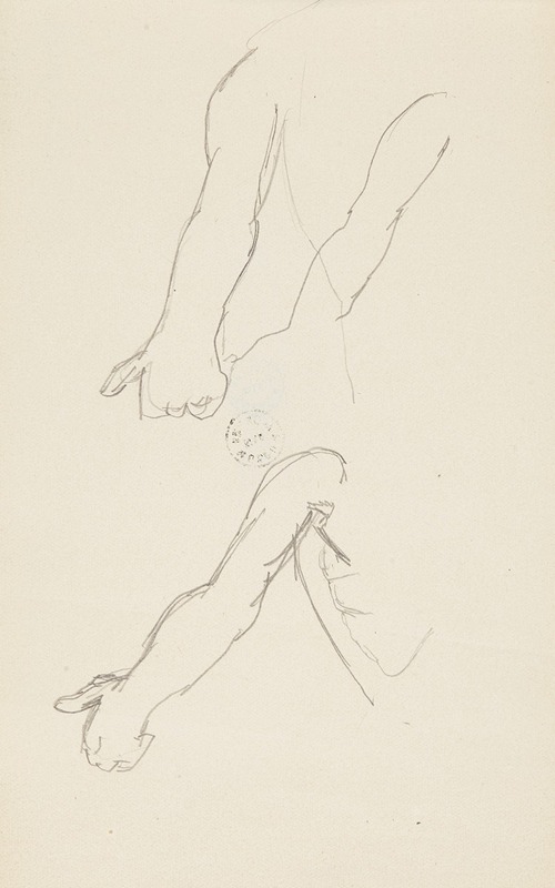 szkice rąk by Adolf Sternschuss, 1908 — digital art print download
