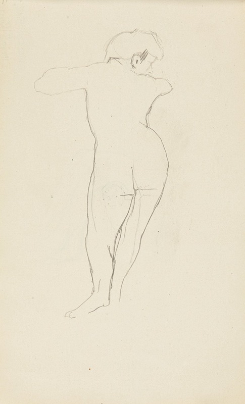 Akt stojącej kobiety — Adolf Sternschuss