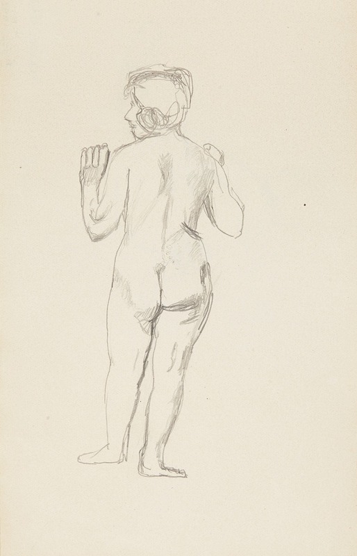 akt stojącej kobiety — Adolf Sternschuss