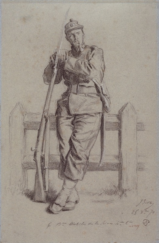 Portrait d'Armand Templier en uniforme de mobile. — Александр Бида