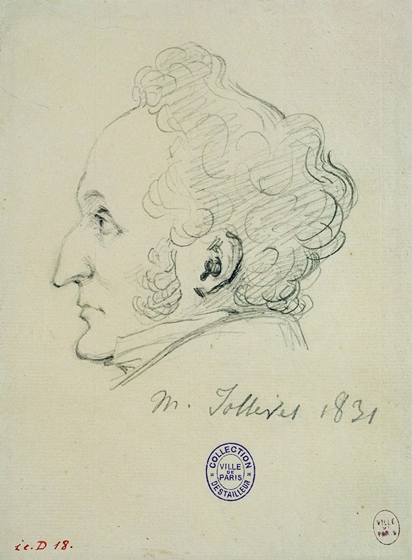 Portrait de M. Jollivet. by Alexandre François Baudet-Dulary, 1831 — digital art print download