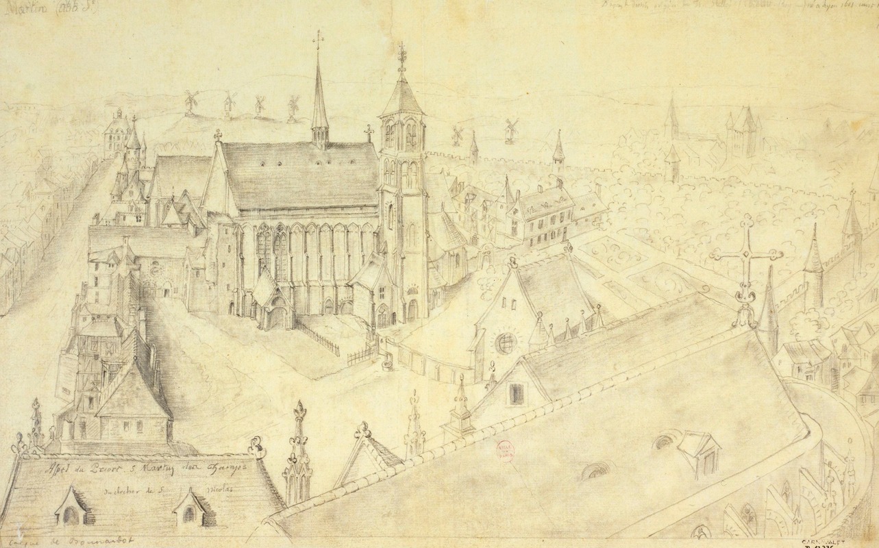 Abbaye Saint-Martin by Альфред Боннардо, 1801 - 1900 — digital art print download