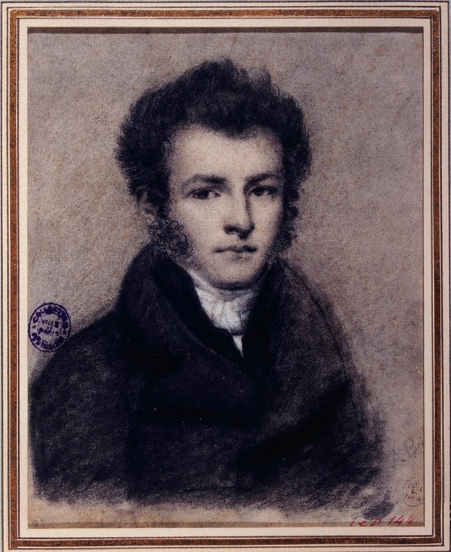 Portrait de Girodet-Trioson by Alphonse Boilly, 1818 — digital art print download