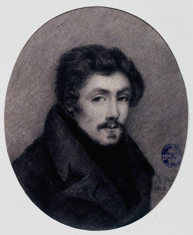Portrait d'Eugène Delacroix à 20 ans by Alphonse Boilly, 1818 — digital art print download