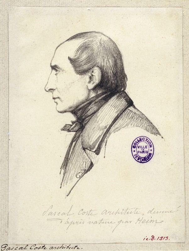 Portrait de Pascal Coste, architecte (1787-1879) by Antoine-François Callet, 1787-1879 — digital art print download