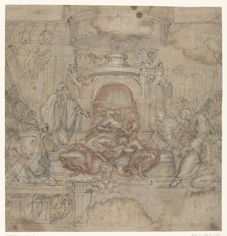 Design for an Easter altar by Baldassare Franceschini, 1645 - 1649 — digital art print download