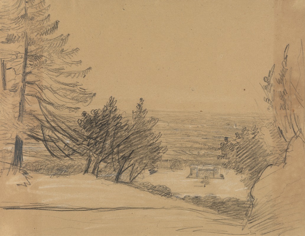 Landscape with Castle by Benjamin Robert Haydon — digital art print download