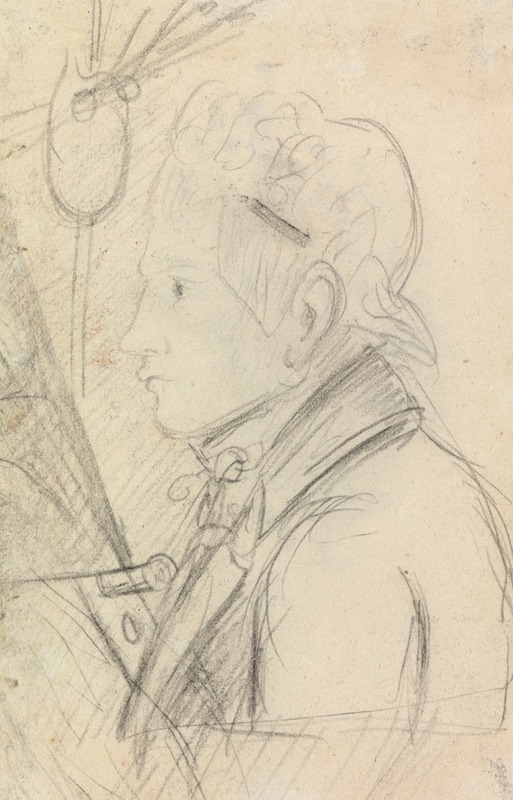 Portraid Study of a Young Man by Benjamin Robert Haydon, 1805 — digital art print download