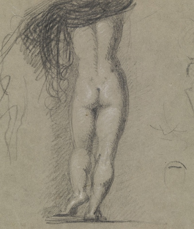 Rear View Study of a Nude Figure — Benjamin Robert Haydon