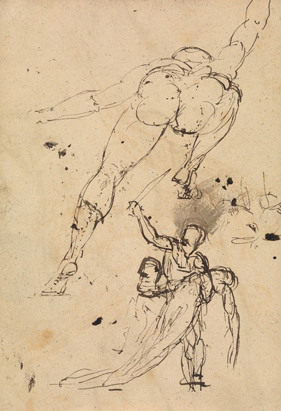 Study for Hercules and Persephone by Benjamin Robert Haydon — digital art print download