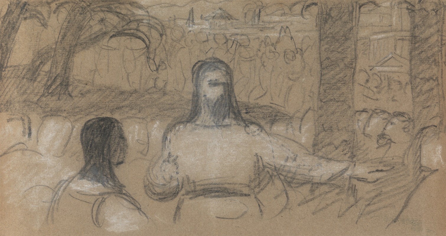 Study For, Christ's Entry into Jerusalem by Benjamin Robert Haydon — digital art print download