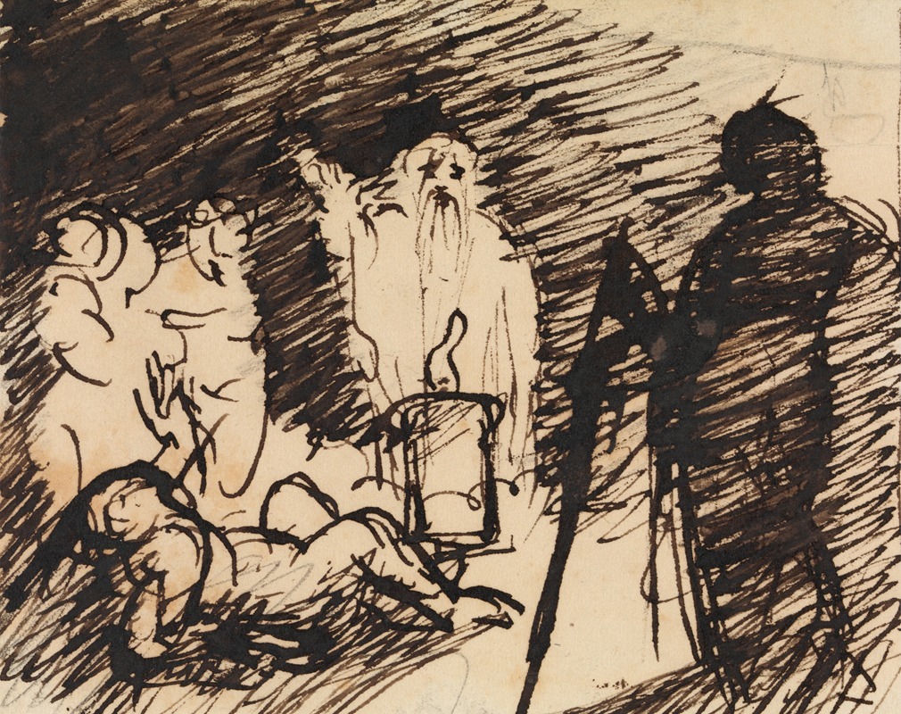 Study of a Biblical Scene by Benjamin Robert Haydon — digital art print download