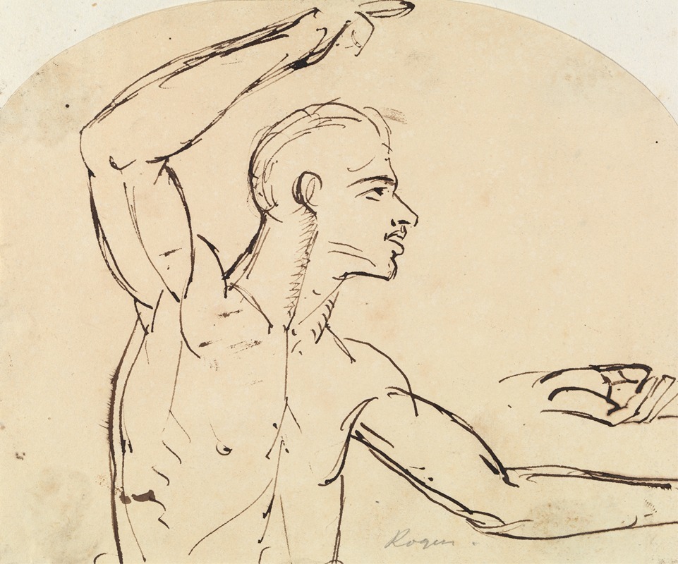 Study of a Male Nude. — Benjamin Robert Haydon