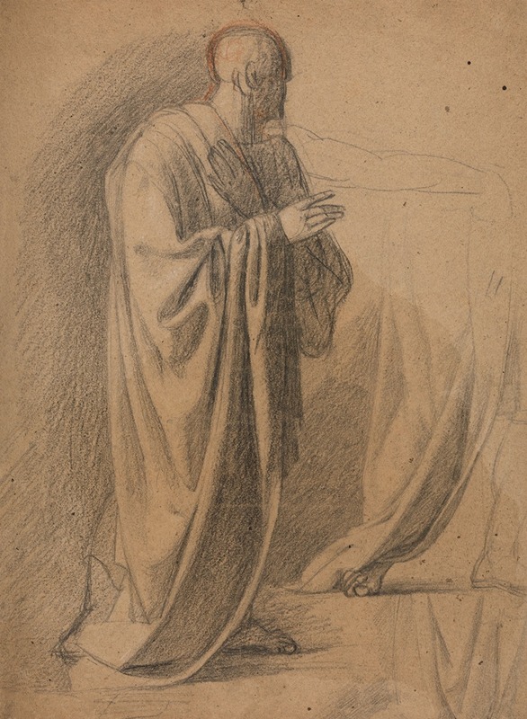 Study of a Man in a Long Robe by Benjamin Robert Haydon — digital art print download
