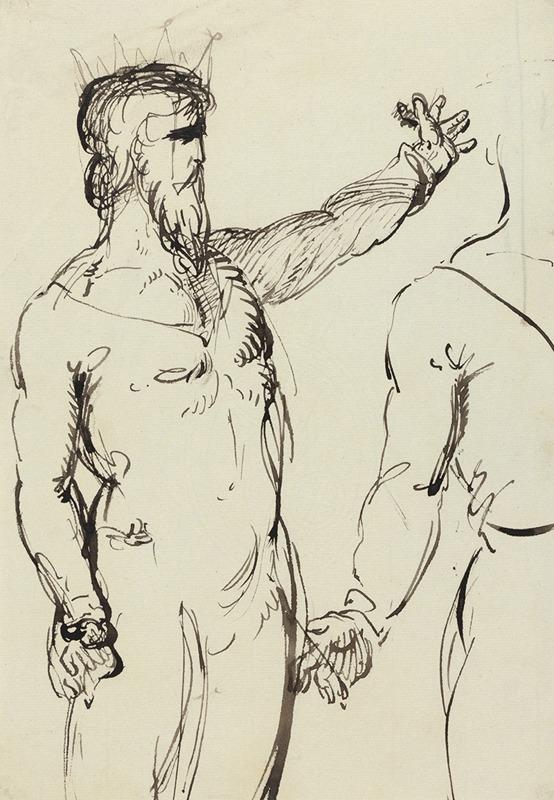 Study of a Man with Outstreched Arm — Benjamin Robert Haydon