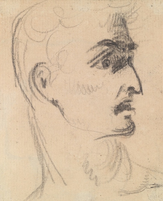 Study of a Man's Facial Expression by Benjamin Robert Haydon — digital art print download