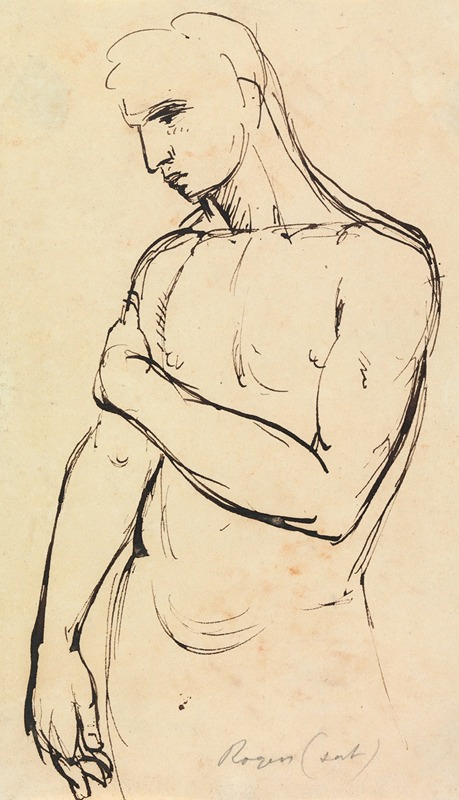 Study of a Young Man by Benjamin Robert Haydon — digital art print download