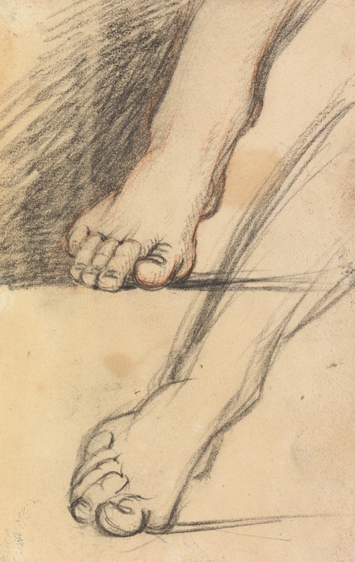 Study of Feet by Benjamin Robert Haydon — digital art print download