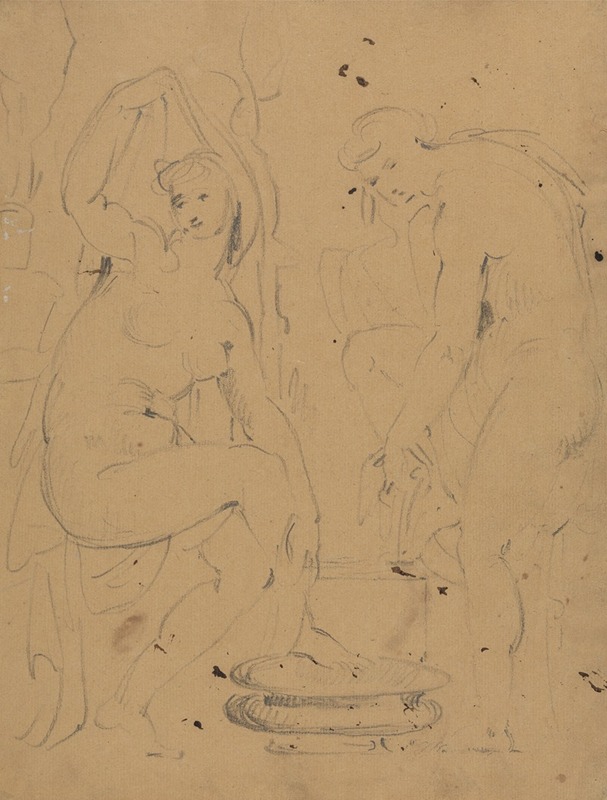 Study of Women Bathing by Benjamin Robert Haydon — digital art print download