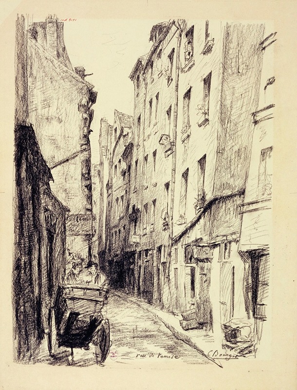 La rue de Venise by Камиль Бурже, 1855-1912 — digital art print download