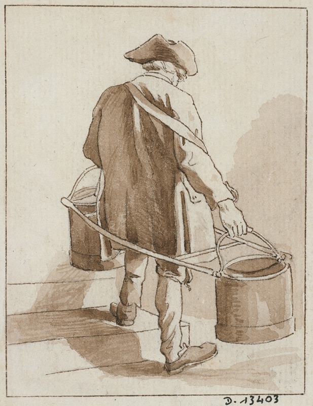 Porteur d'eau by Эдме Бушардон, 1698 - 1762 — digital art print download